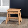 Putnam Rolling Ladder Red Oak Step Stool with Hand Hole PL.29.RO